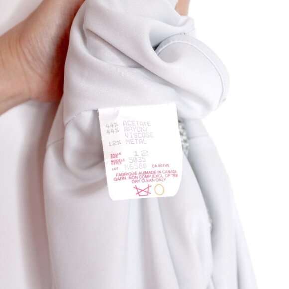 Vintage Y2K Silver Knit Camisole by  JS Collections Size 12 - Picture 10 of 10